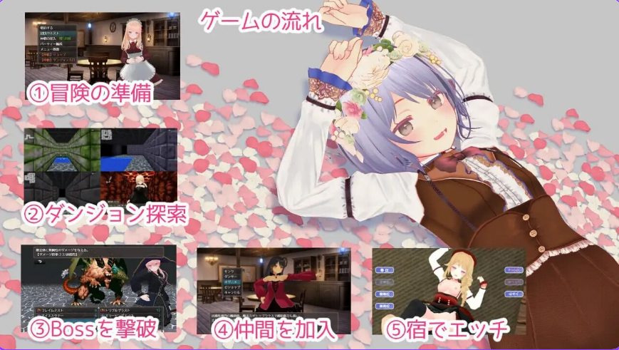 【PC/官中/日式/RPG游戏/2.05G】 迷宫之花 迷宮ノ花 官方中文版+存档+日式RPG游戏+2.05G