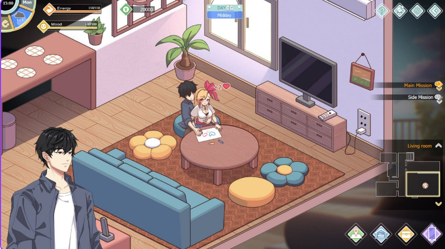 【PC/中文/养成/互动/动态/SLG游戏/9.90G】爱与生活:幸福学生 Ver1.1.1_1 养成互动动态SLG游戏+9.90G